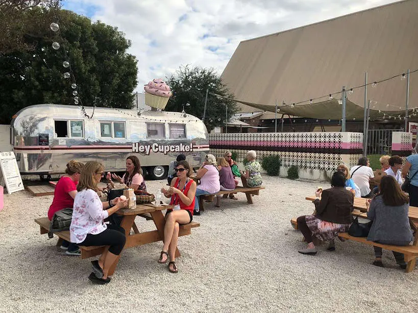 Hey Cupcake on Soco one of the Austin Food Truck Parks Authentic Food Quest