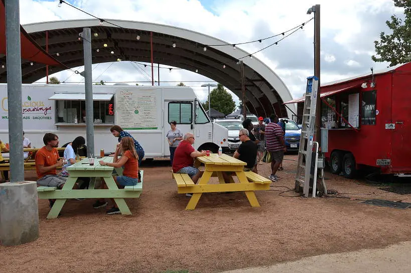Mueller Trailer Eats one of Austin Food Truck Parks Authentic Food Quest