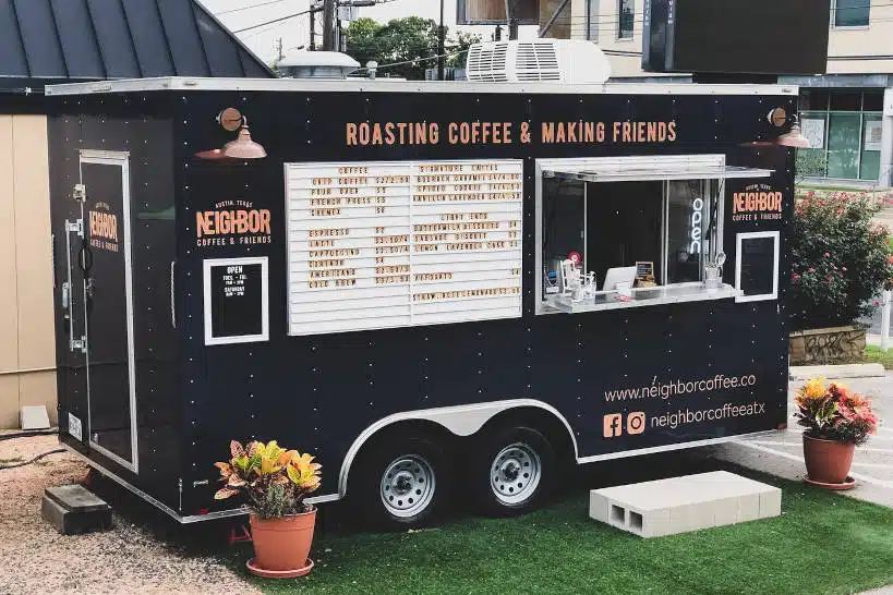 Neighbor Coffee & Friends Food Truck Parks Austin y Authentic Food Quest