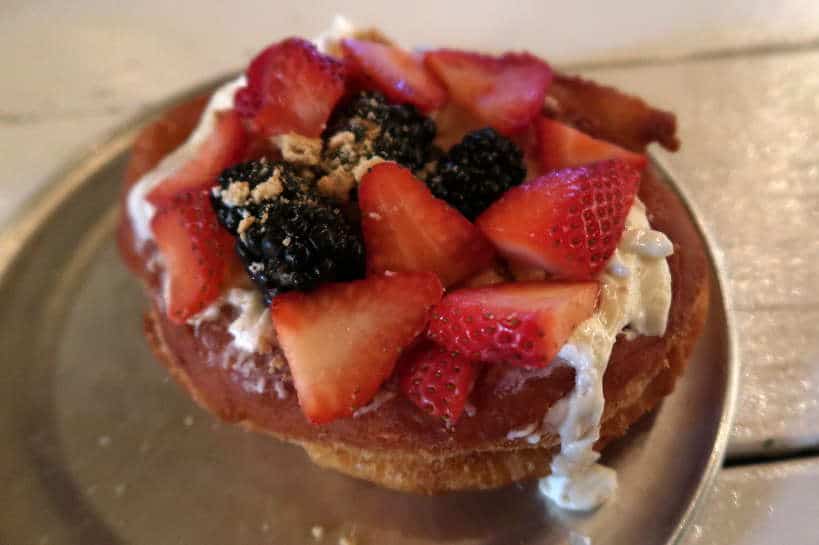 The Freebird donut at Gourdough one of the best food truck at Austin Food Truck Park on Burnet Road Authentic Food Quest