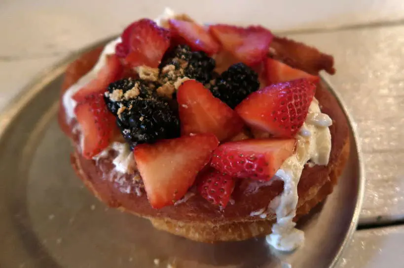 The Freebird donut at Gourdough one of the best food truck at Austin Food Truck Park on Burnet Road Authentic Food Quest