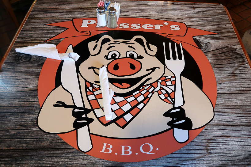 Prosser's BBQ Pig for Best Southern Comfort Foods by Authentic Food Quest. Delicious pulled pork at Prosser's BBQ