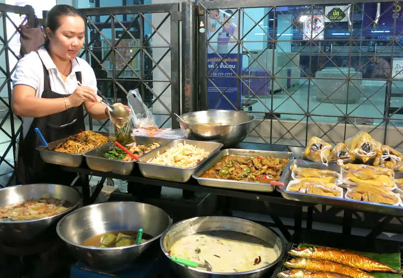Street Food in Thailand with Travelan to Prevent Travelers Diarrhea by Authentic Food Quest