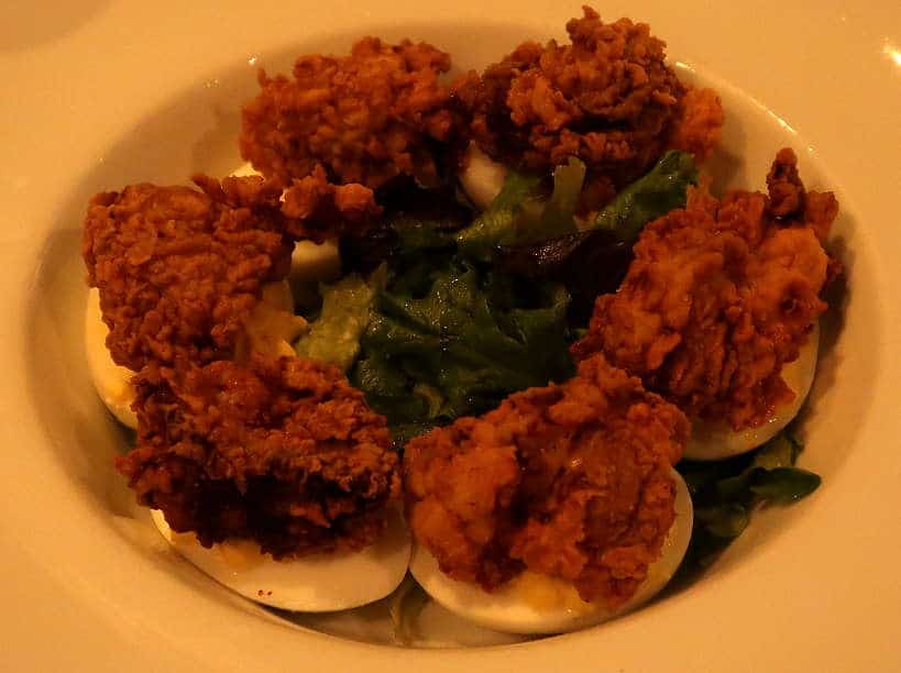 Town Hall delicious Deviled Eggs for Best Restaurant Downtown Florence SC on the Pecan Trail by Authentic Food Quest. If you are looking for fun things to do in Florence SC