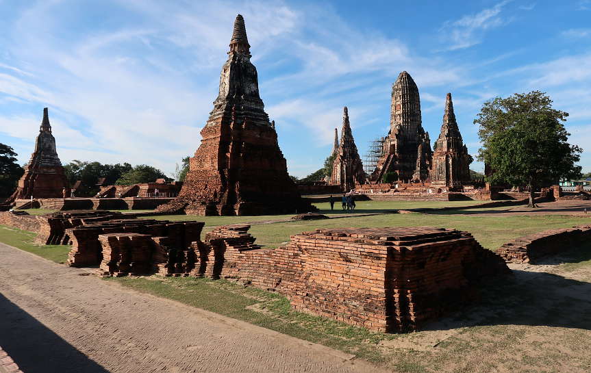 Wat Chaiwatthanaram Khmer Style Tower for Ayutthaya Day Tour by Authentic Food Quest. Visiting the Ayutthaya temples is a great day trip from Bangkok.