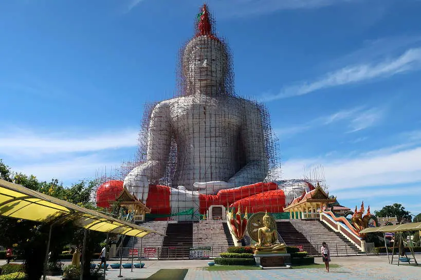 Wat Muang in Ang Thong The Largest sitting Buddha in Thailand on Ayutthaya Day Tour by Authentic Food Quest. So many incredible temples to visit on your Ayutthaya day trip