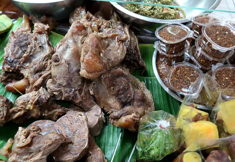 Buffalo Meat Siri Wattana Market for Chiang Mai Food Tour A Chefs Tour by Authentic Food Quest