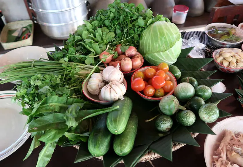 Ingredients for Luang Prabang Cooking Class by Authentic Food Quest
