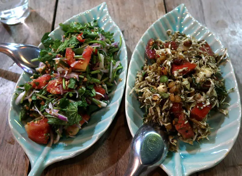 Pennywort and Tea Leaf Salad Burmese Cuisine for A Chefs Tour by Authentic Food Quest