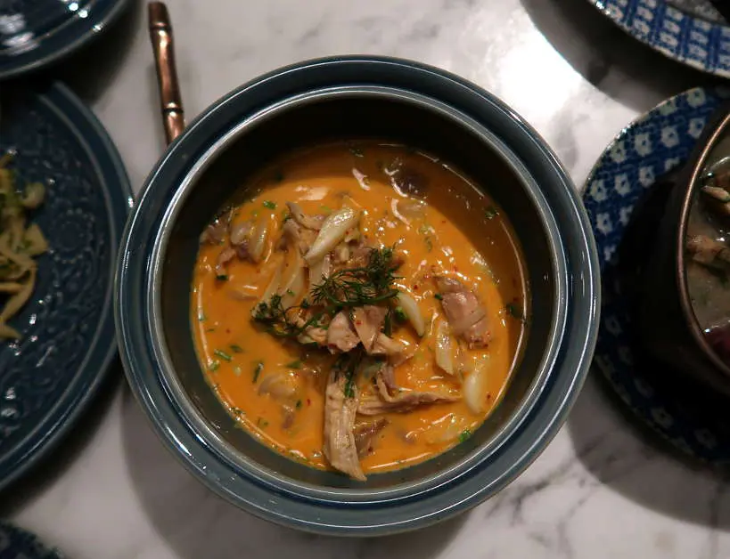 Phaneang Kai Chicken Coconut Curry at Rosewood Best Restaurant in Luang Prabang by Authentic Food Quest