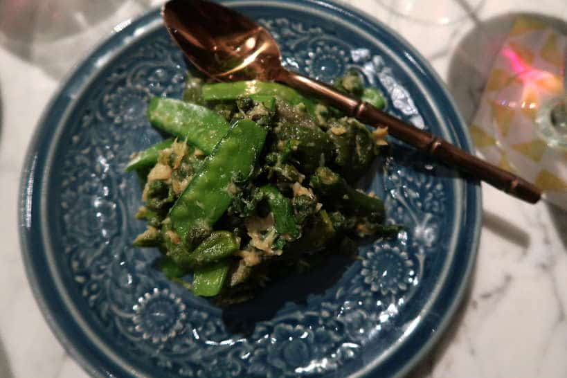 Sup Phak Foraged Green Leaf Salad at Rosewood Best Restaurant In Luang Prabang by Authentic Food Quest