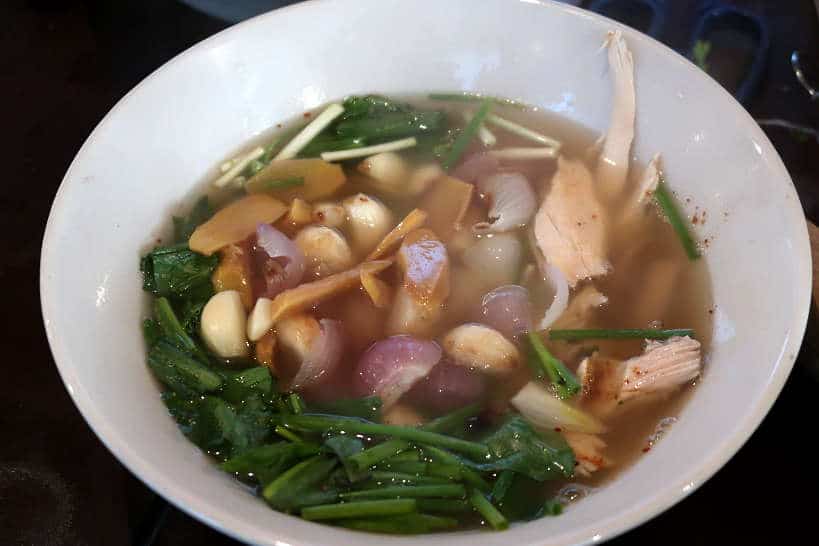 Tom Kai Sai Khin a Ginger Chicken Soup for Laos Food by Authentic Food Quest