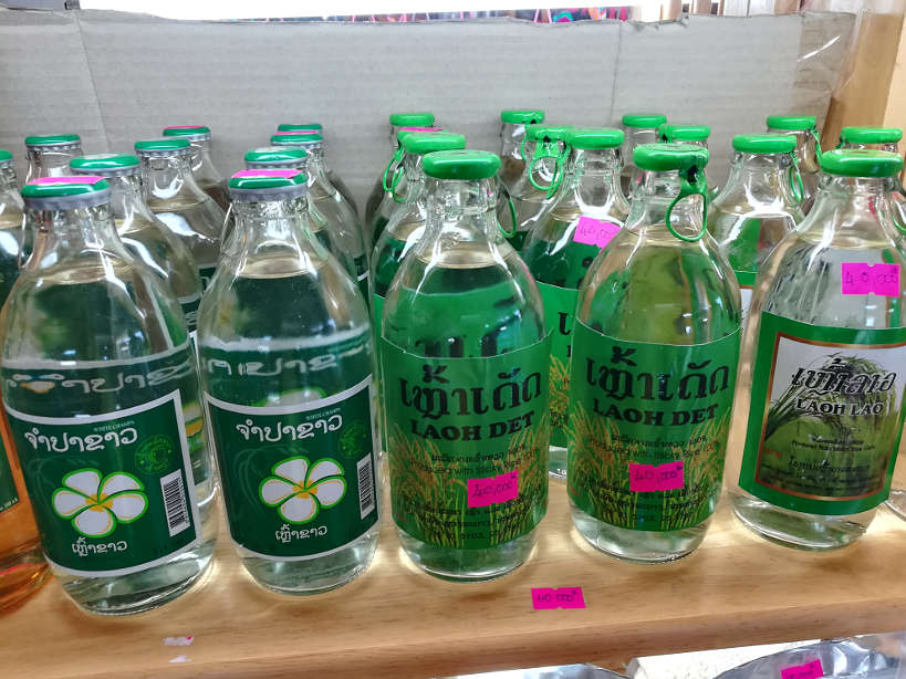 Lao Lao Bottle typical Laos Drinks Authentic Food Quest