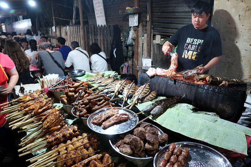 Night Market for Food in Luang Prabang by Authentic Food Quest