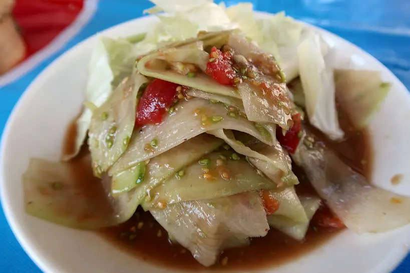 Papaya Salad for Food in Luang Prabang by Authentic Food Quest