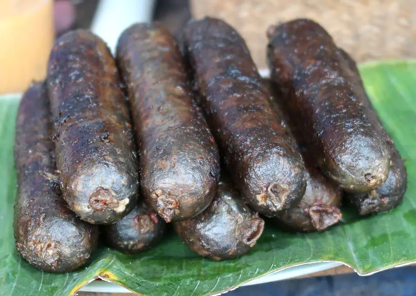 Sai Oua Krouaille Laos Buffalo Sausage Foods in laos Luang Prabang Food by Authentic Food Quest