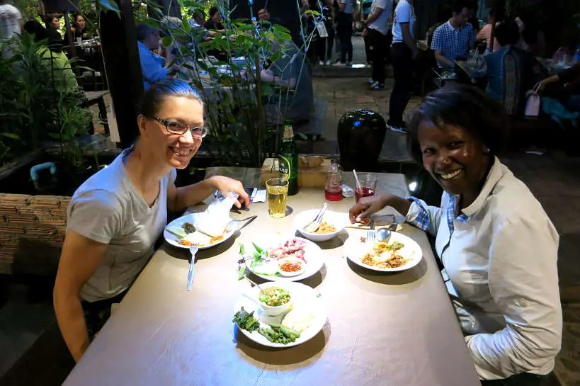 Claire and Rosemary at Tong Tem Toh_A Chiang Mai Thai Restaurant by Authentic Food Quest