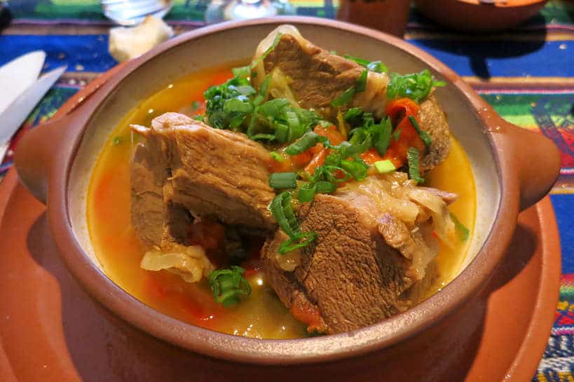 Cazuela de llama is one of the most unique South American dishes not to miss by Authentic Food Quest