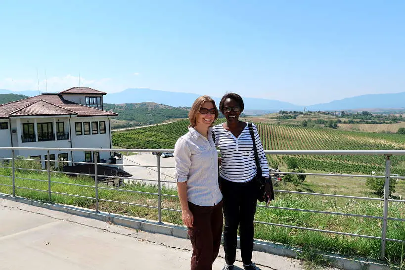 Claire and Rosemary at Villa Melnik by Authentic Food Quest