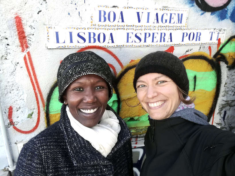 Rosemary and Claire in Lisbon Authentic Food Quest