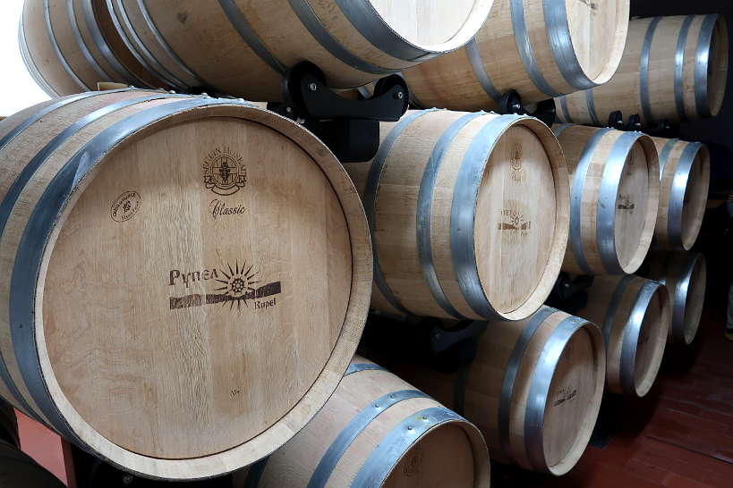 Barrels Bulgarian Red Wine at Melnik Bulgaria by Authentic Food Quest