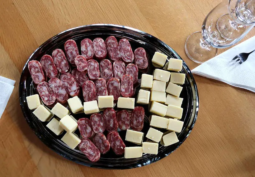 Kashkaval and Dry Meat Melnik Bulgaria by Authentic Food Quest