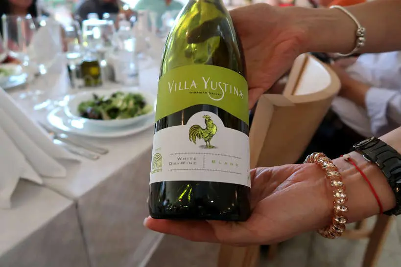 Villa Yustina White Thracian Valley Wine Bulgaria by Authentic Food Quest.