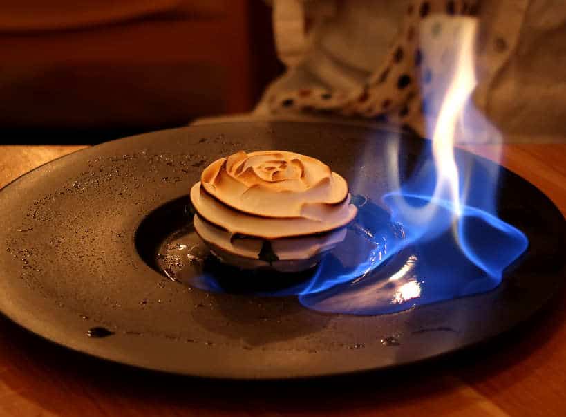 Bulgarian Rose Desert at Cosmos Restaurant Sofia by Authentic Food Quest
