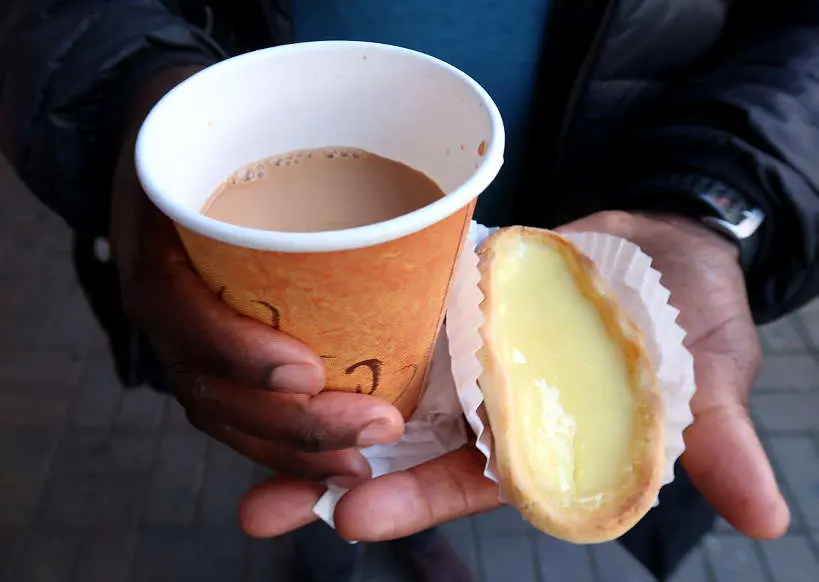 Egg Custard Tart Chicago Chinatown Saint Annas Bakery by Authentic Food Quest