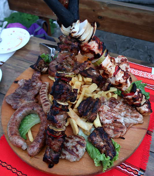 Grilled Meat at Tavern Voivodata Bansko Restaurants by AuthenticFoodQuest