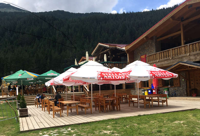 Outdoor Seating at Bansko Restaurants Bulgaria by AuthenticFoodQuest