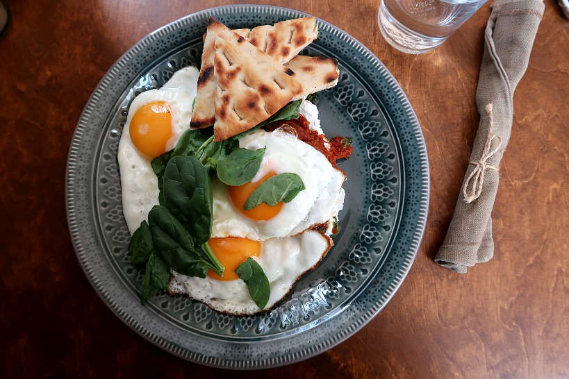 Sunny Side Up Eggs at The Little Things Sofia AuthenticFoodQuest