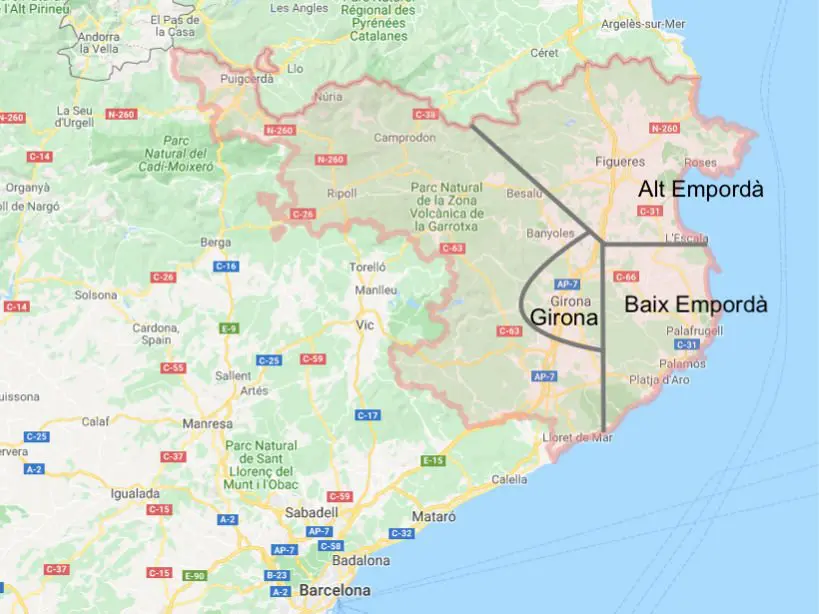 Costa Brava Map by AuthenticFoodQuest