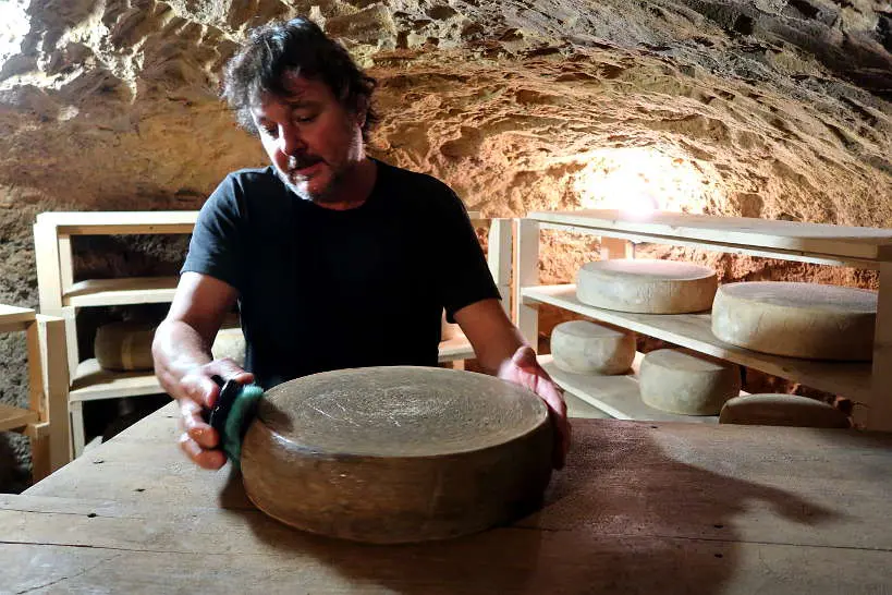 Marti at the Cellar at Mas Alba Girona Spain by AuthenticFoodQuest