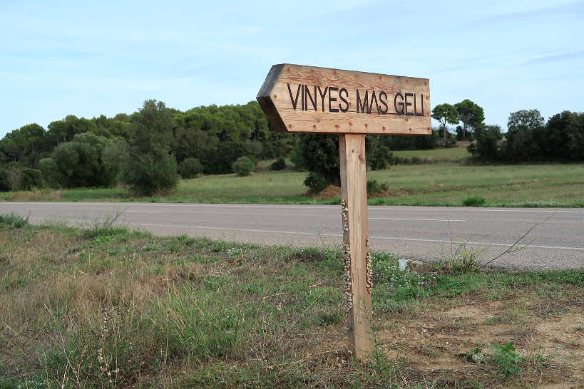 Mas Geli Winery Sign Emporda Wines Spain by Authentic Food Quest