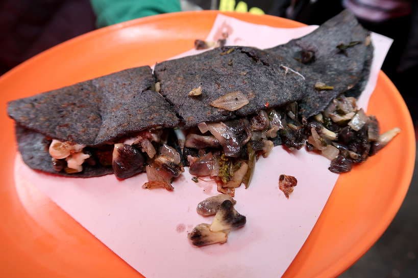 Quesadillas Huitlacoche a typical Food of Mexico City by AuthenticFoodQuest