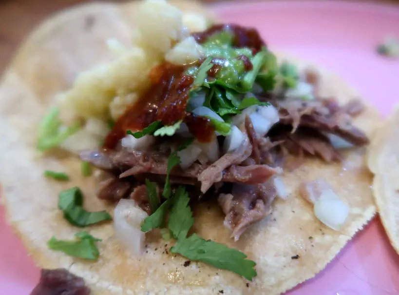 Tacos de Barbacoa at Mercado de Jamaica Food in Mexico City by Authentic Food Quest