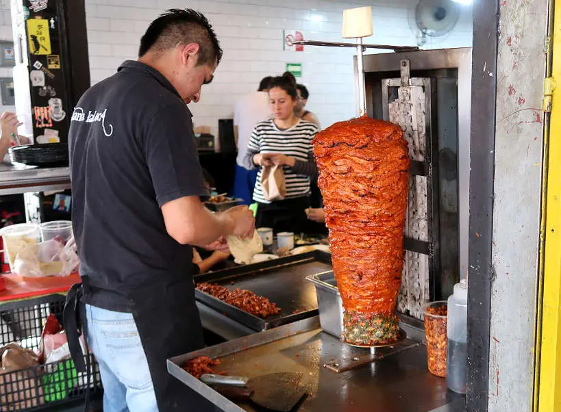 Vegan Tacos Al Pastor at Por Siempre Vegana Food in Mexico City by Authentic Food Quest