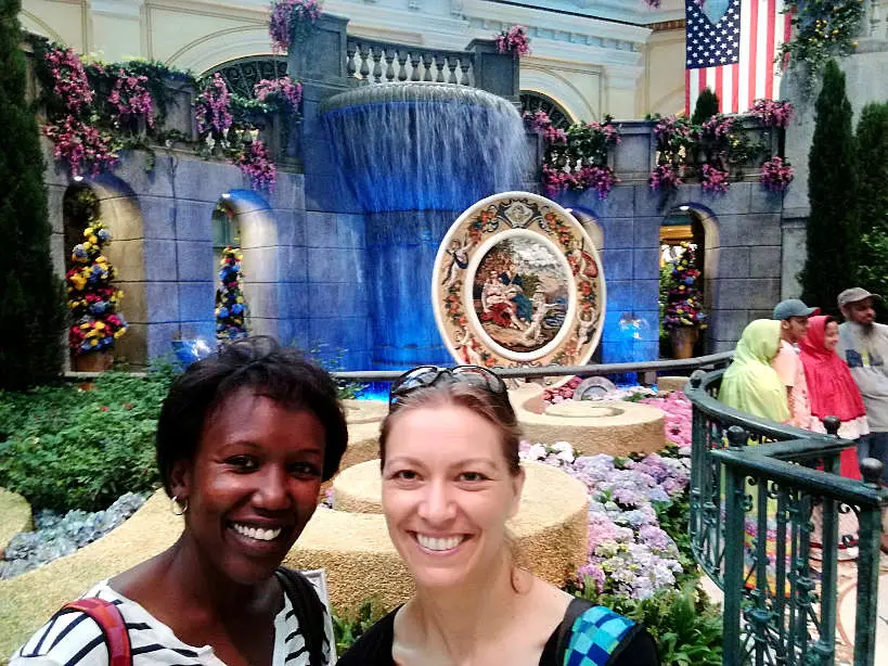 Rosemary and Claire at The Bellagio Garden in LasVegas by AuthenticFoodQuest