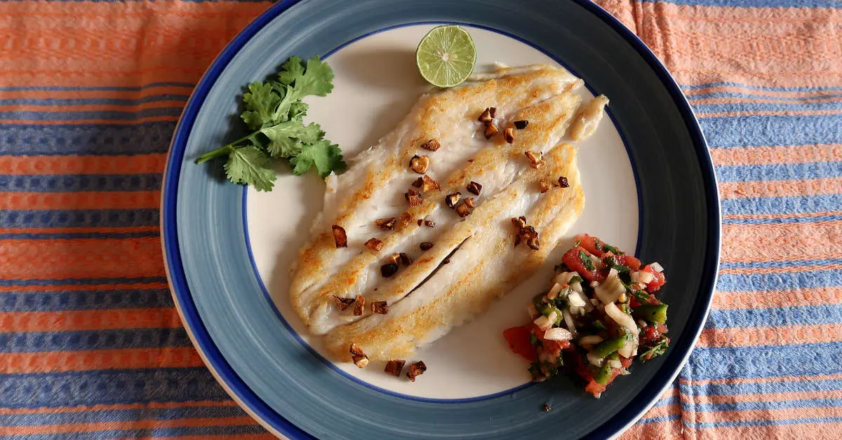Pan Seared Seabass Chilean recipe with Sauce by AuthenticFoodQuest