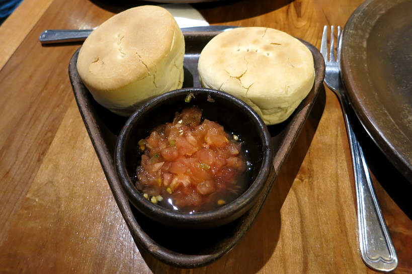 Chilean Pebre served with Chilean bread by AuthenticFoodQuest