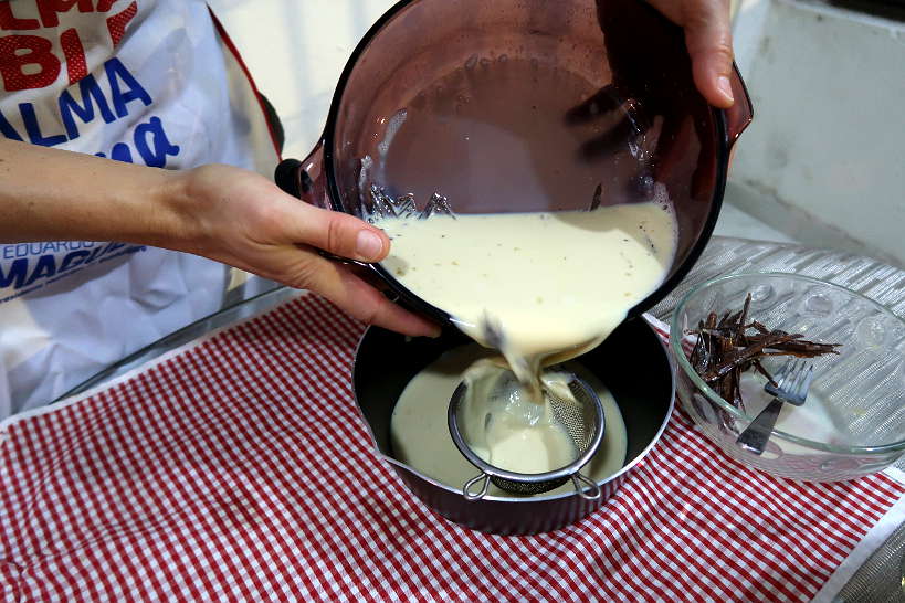 Remove cinnamon pieces from the Jericalla dough by AuthenticFoodQuest