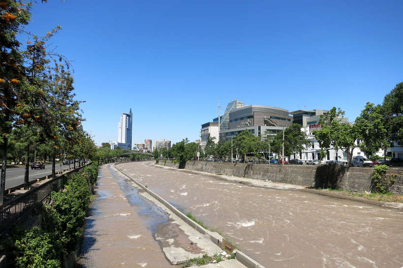 Mapocho River in Santiago Chile by AuthenticFoodQuest