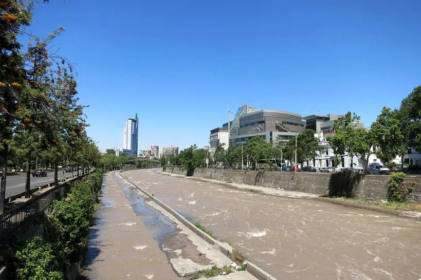 Mapocho River in Santiago Chile by AuthenticFoodQuest