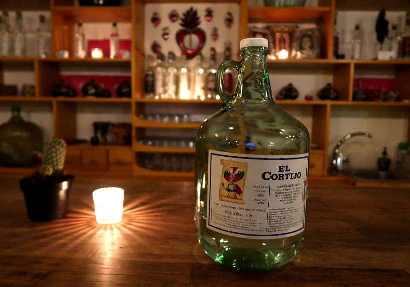 El Cortijo Mezcal Bottle Mezcaleria Oaxaca by Authentic Food Quest