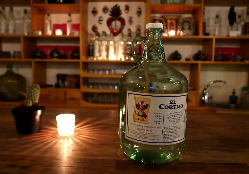 El Cortijo Mezcal Bottle Mezcaleria Oaxaca by Authentic Food Quest