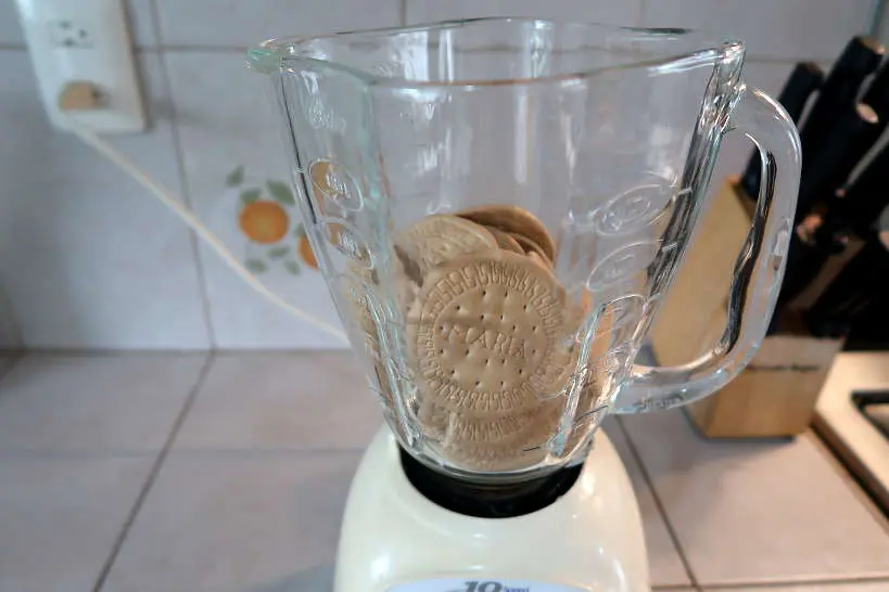 Maria Biscuits in Blender by Authentic Food Quest for Serradura Recipe