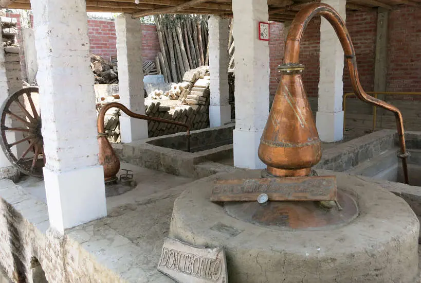 The Alambics at Bodega Rivadeneyra a Pisco Winery in Lunahuana Peru by AuthenticFoodQuest