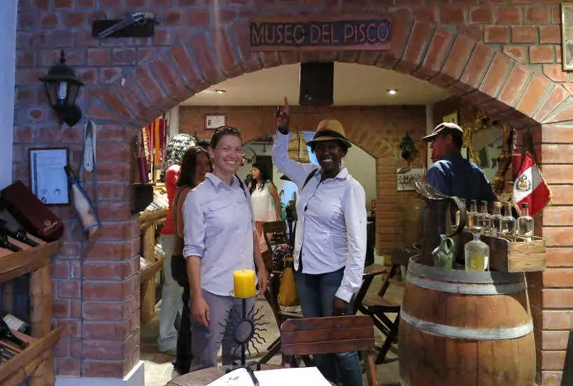 Claire and Rosemary at the Museo del Pisco in Lunahuana Peru by AuthenticFoodQuest