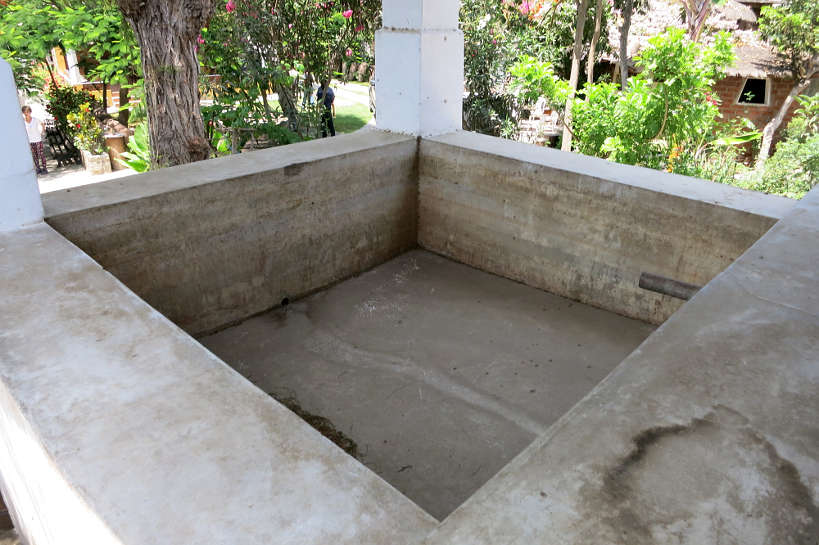 Basin at Pisco Winery Bodega Rivadeneyra by AuthenticFoodQuest